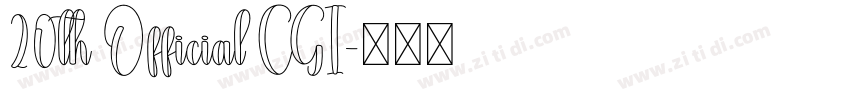 20th Official CGI字体转换
